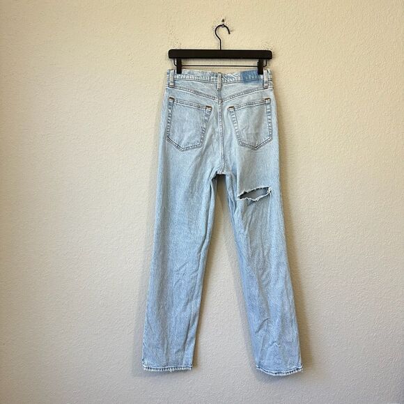 ABERCROMBIE & FITCH The 90s Straight Ultra High Rise Jeans Blue - Picture 2 of 15
